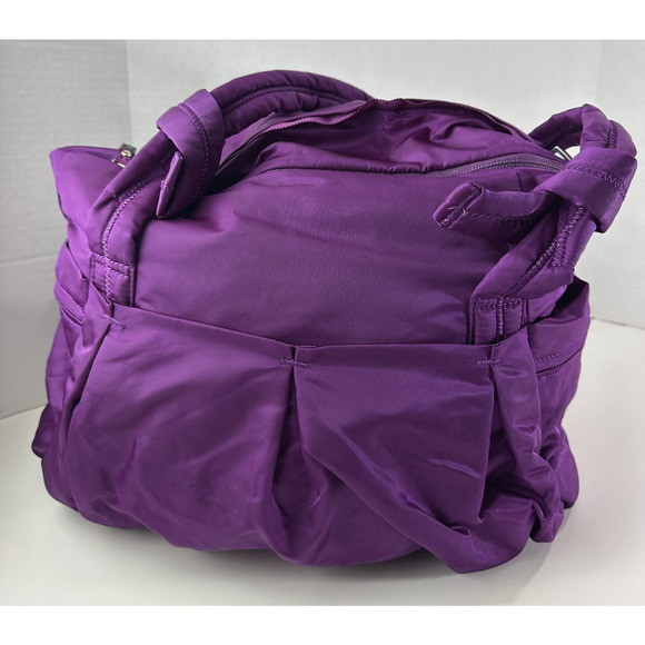 Lululemon Triumph Raspberry Gym School Diaper Duffle Bag *NO Crossbody Strap - Picture 11 of 16
